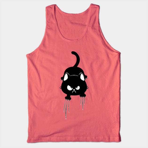 Angry kitty ripping Tank Top by AnnArtshock